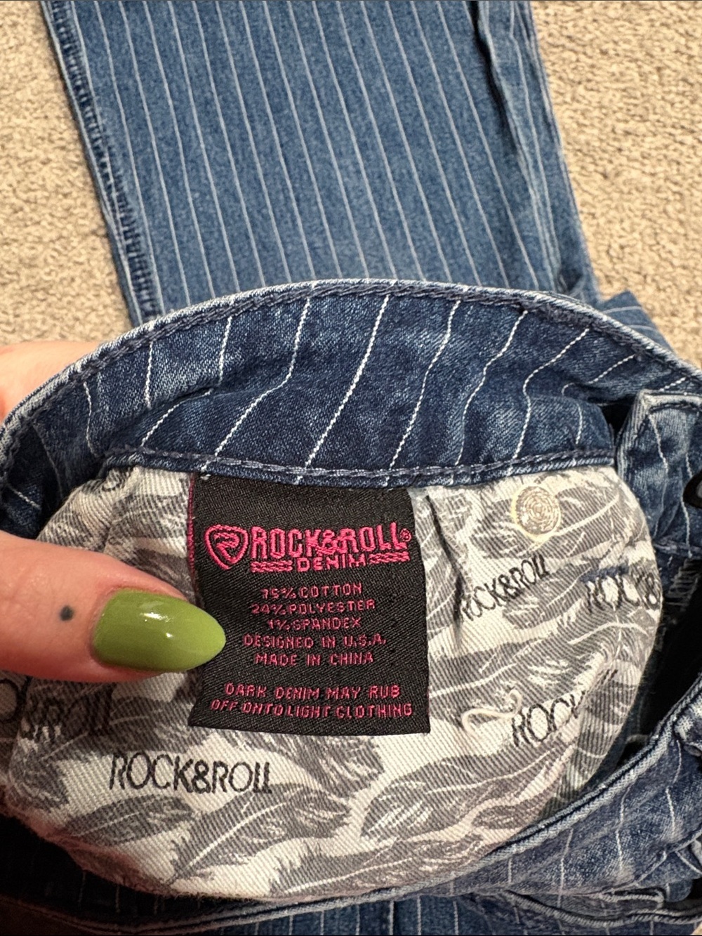 Rock And Roll Mid Rise Trouser Jeans - Picture 3 of 7